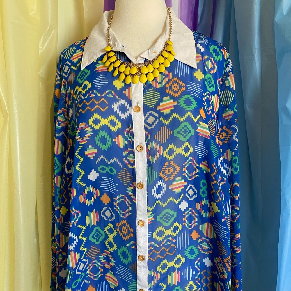 Fun Print Blouse